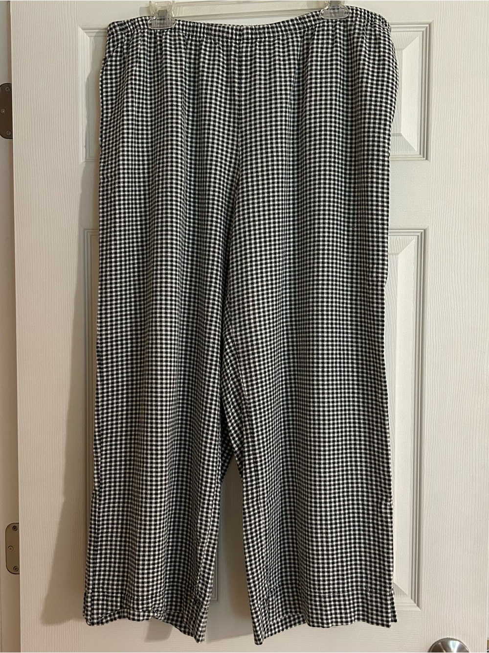 a new day Black & White Gingham Wide-Leg Pants